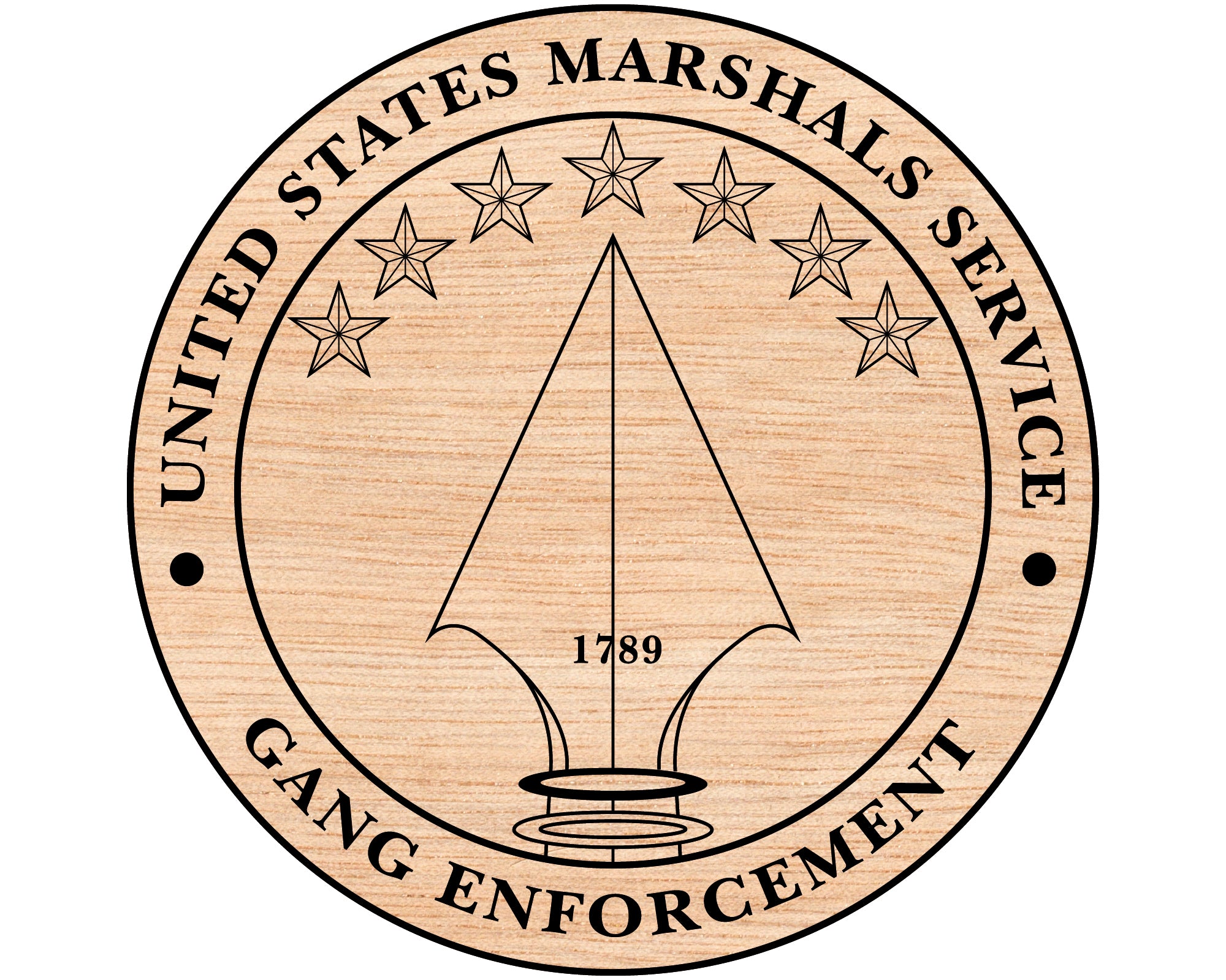 Marshals Service Challenge Coin SVG, Gang Enforcement Badge Vector, Federal Police Coin SVG, US Marshals Logo SVG, Law Enforcement Coin Design
