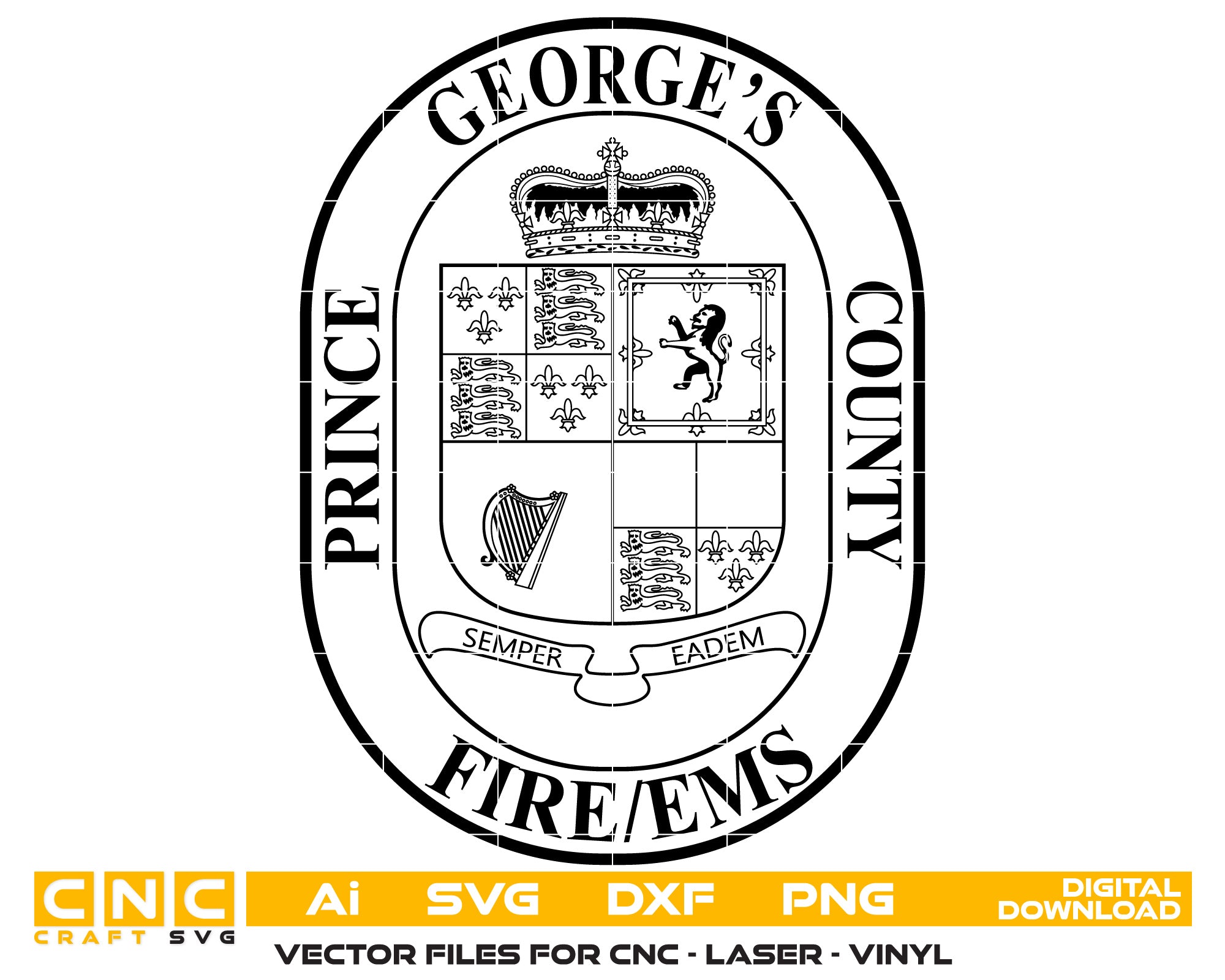 George County Fire logo Vector Art, Ai,SVG, DXF, PNG, Digital Files