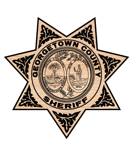 Georgetown County Sheriff Badge SVG, South Carolina Sheriff Badge Vector, Georgetown County Law Enforcement Badge, Sheriff’s Office Badge SVG, Police Badge Vector