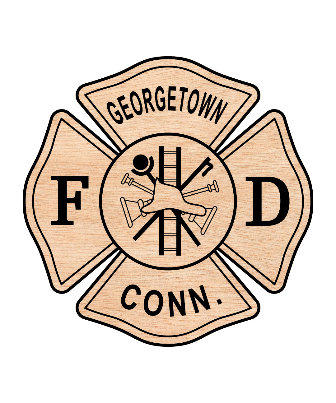 Georgetown Volunteer Fire Company Badge SVG, Fire Department Badge Vector, Georgetown Volunteer Fire Badge, Firefighter Badge SVG, Fire Company Badge Vector