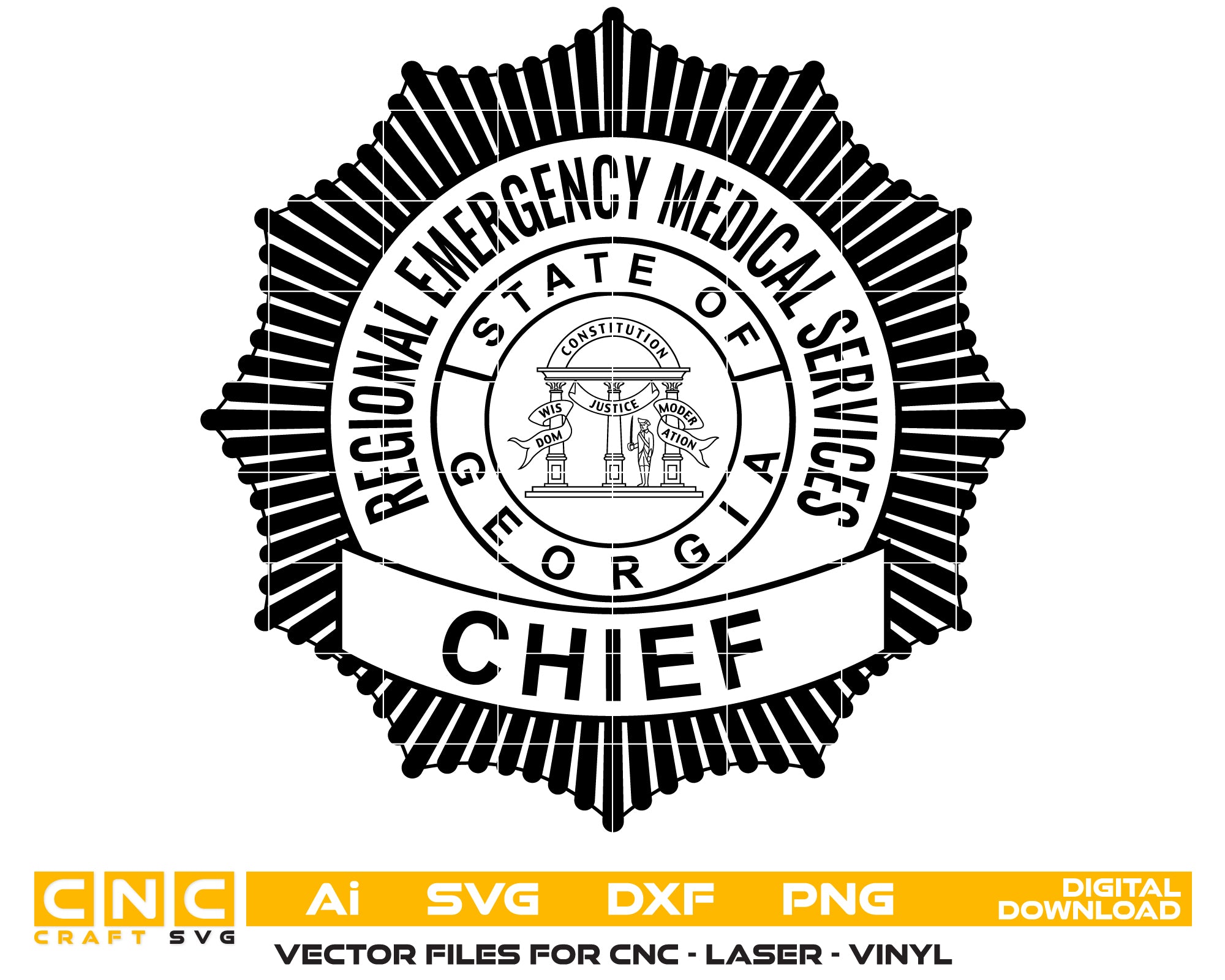 Georgia Regional Emergency Medical Services Badge