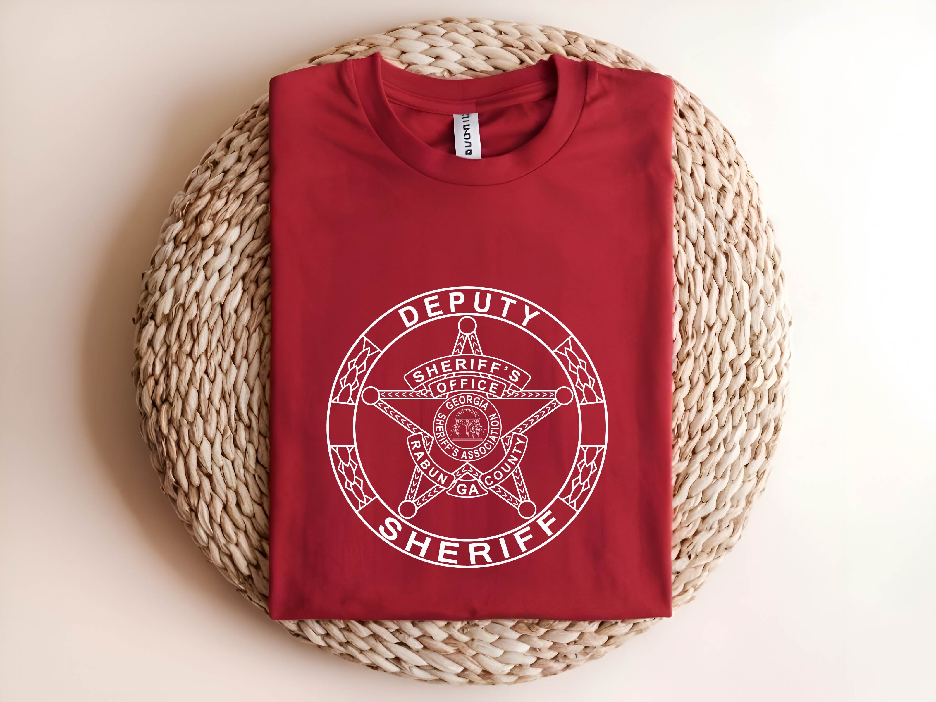 Rabun County Deputy Sheriff Badge SVG, Georgia Sheriff Badge Vector, GA Deputy Badge Design, Sheriff Star SVG, Law Enforcement Emblem, Engraving Badge File