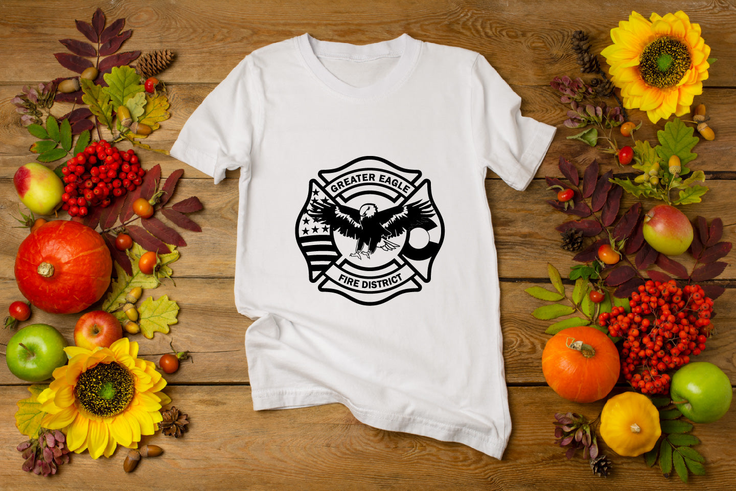 Greater Eagle Fire Protection District Badge SVG | Fire Department Vector for CNC & Printing