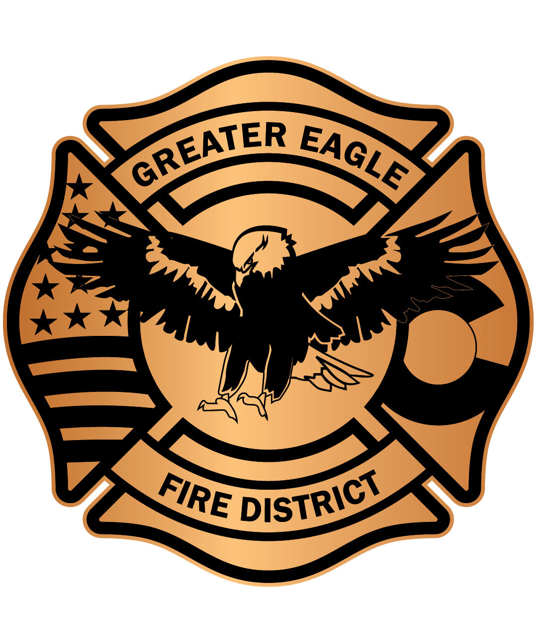 Greater Eagle Fire Protection District Badge SVG | Fire Department Vector for CNC & Printing