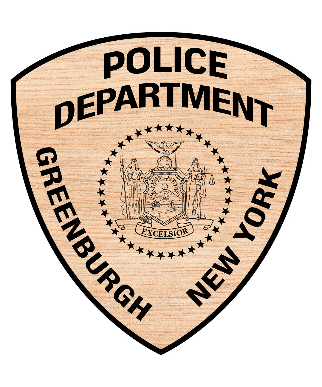 Greenburgh New York Police Department Badge SVG, New York Police Emblem Vector, Greenburgh Law Enforcement Badge, Police Officer Badge SVG, NY Police Department Badge