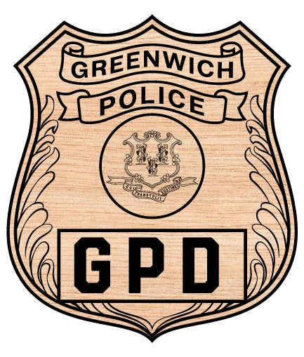 Greenwich Police Department Badge SVG | Connecticut Law Enforcement Emblem Vector Digital Download