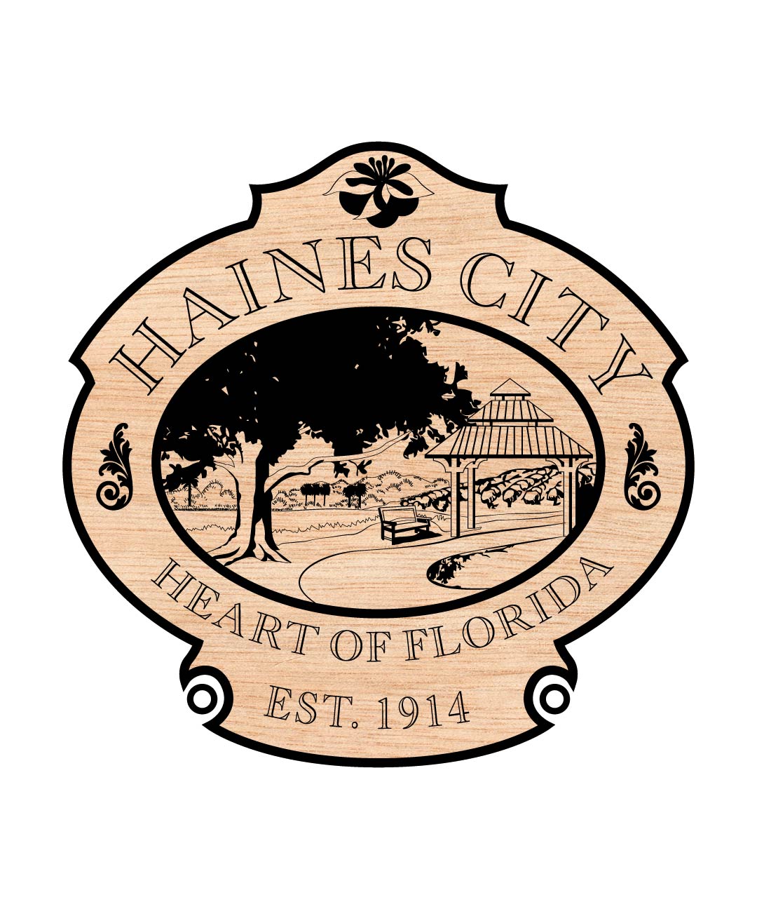 City of Haines Seal SVG, Haines Florida Seal Vector, Florida City Emblem SVG, Municipal Seal Design, City Logo Vector, Haines FL Official Seal SVG