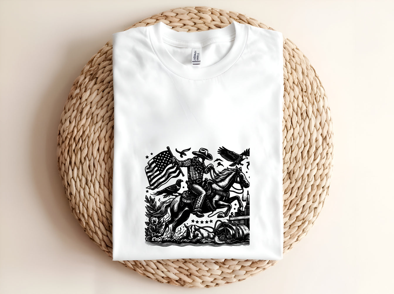 Cowboy Riding Vector