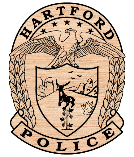 Hartford Police Department Badge SVG, Hartford Police Emblem Vector, Hartford Police Badge Logo, Hartford Law Enforcement Badge SVG, Hartford Police Officer Badge