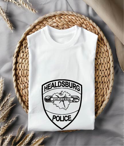 Healdsburg Police Patch SVG, California Police Patch Vector, Healdsburg Police Department Emblem, California Law Enforcement SVG, Police Badge Design