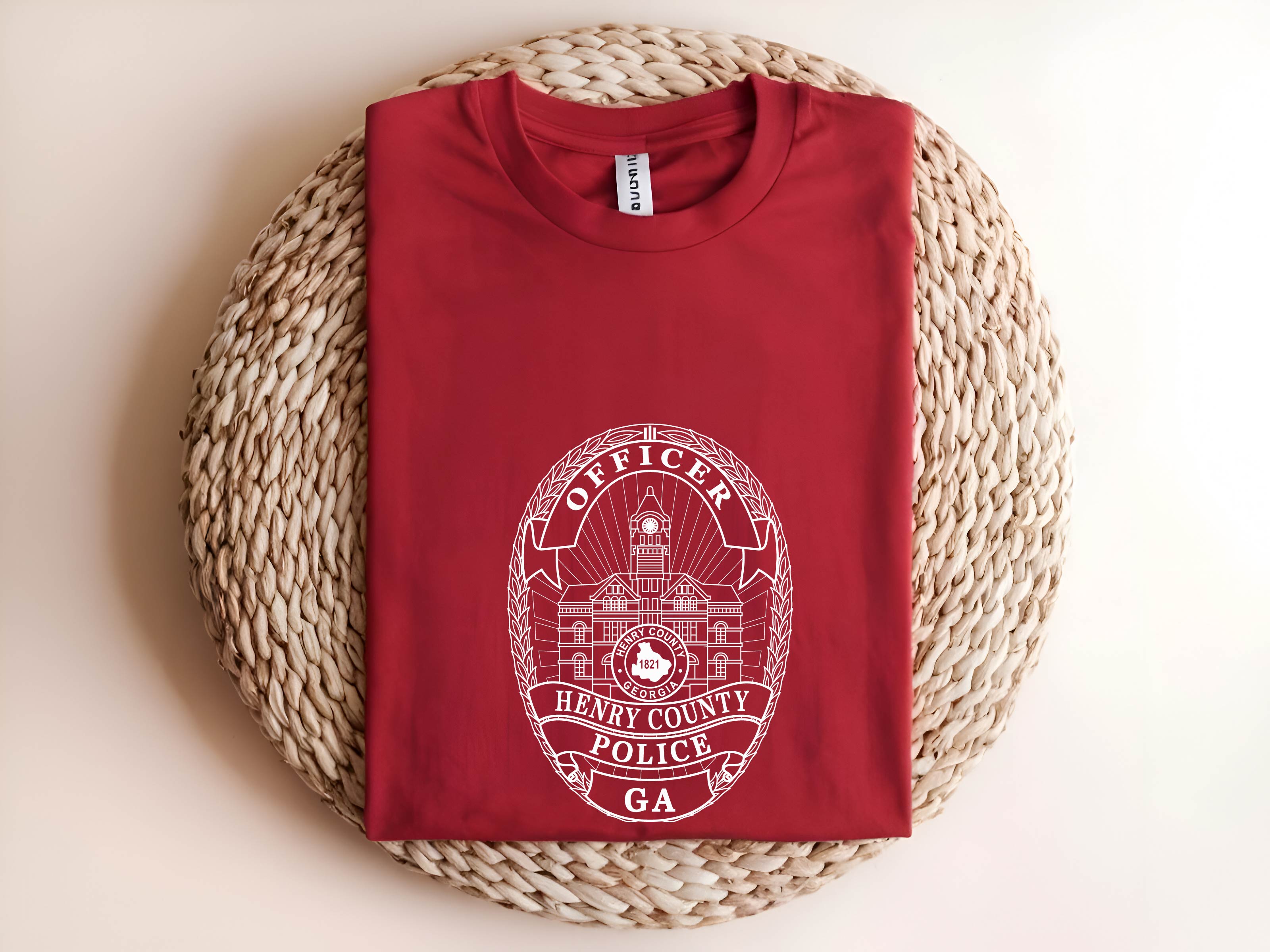 Henry County Police Officer Badge SVG, Henry County Officer Badge Vector, Police Officer Badge SVG, Law Enforcement Badge Emblem, Police Shield Vector, Badge Engraving File