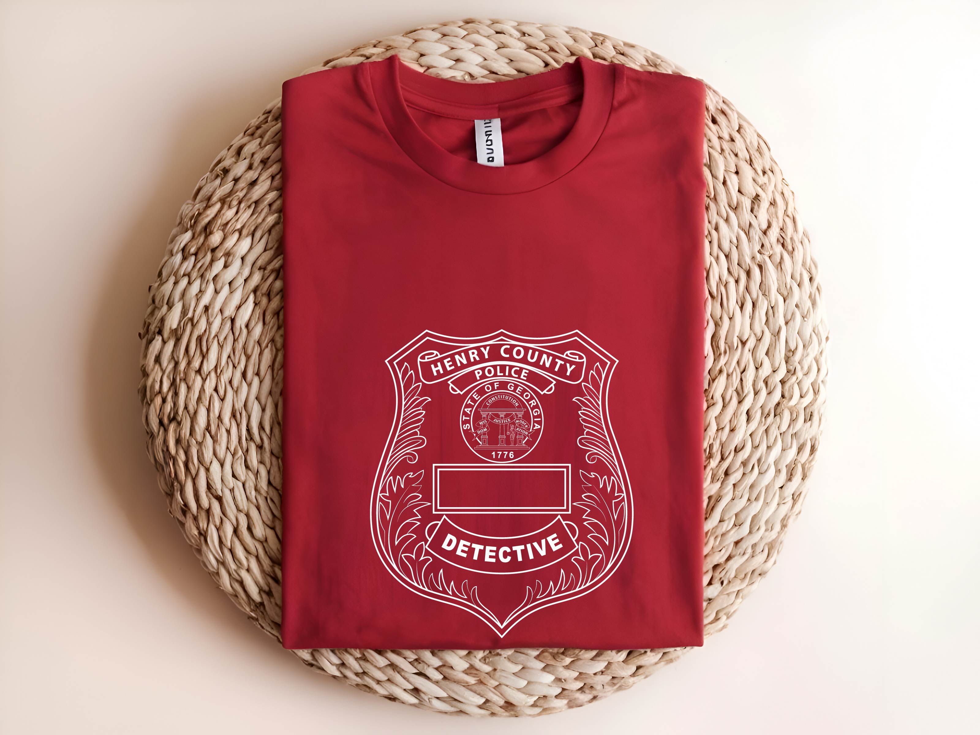 Henry County Police Detective Badge SVG, Henry County Detective Badge Vector, Police Detective Badge SVG, Law Enforcement Detective Emblem, Police Shield Vector, Engraving Badge File