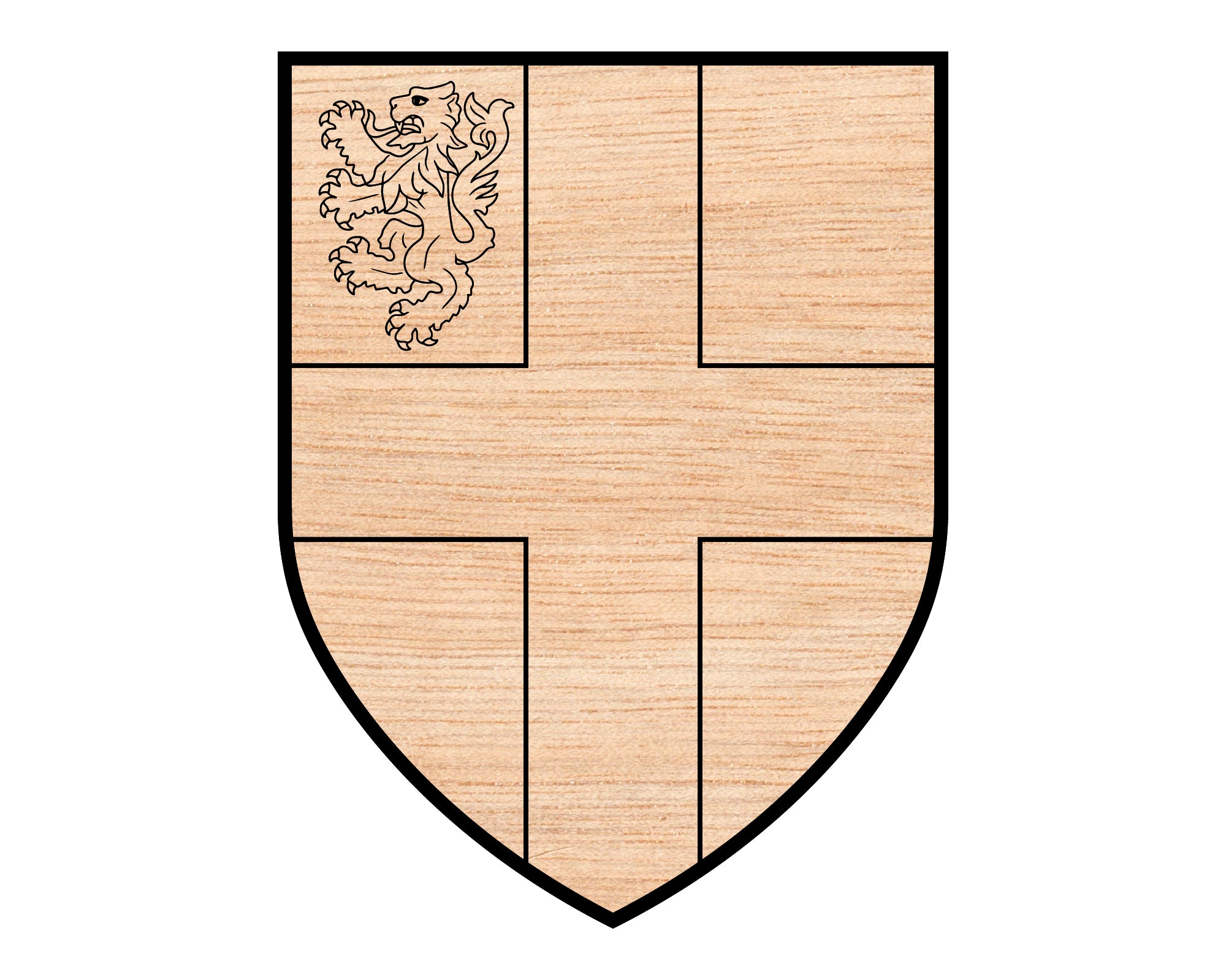 Arms of De Burgh SVG, De Burgh Family Crest Vector, Heraldic Coat of Arms Design, Medieval Shield SVG, Genealogy Crest for Engraving and Printing