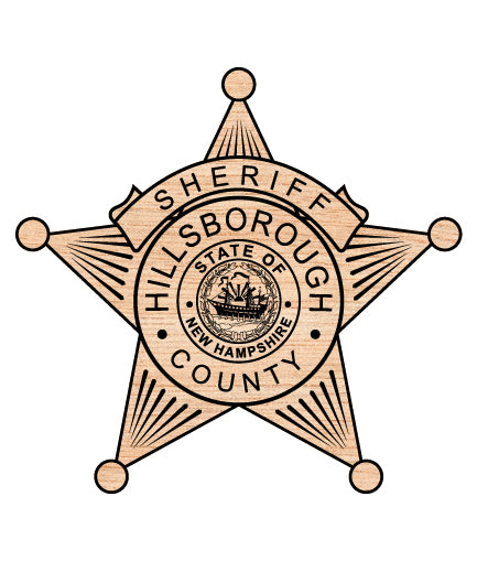 Hillsborough County Sheriff Badge SVG, New Hampshire Sheriff Badge Vector, Hillsborough County Law Enforcement Badge, Sheriff’s Office Badge SVG, Police Badge Vector