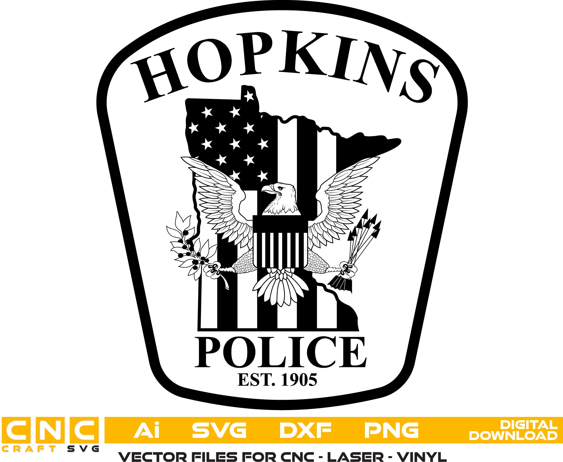 Hopkins Police Badge Digital File