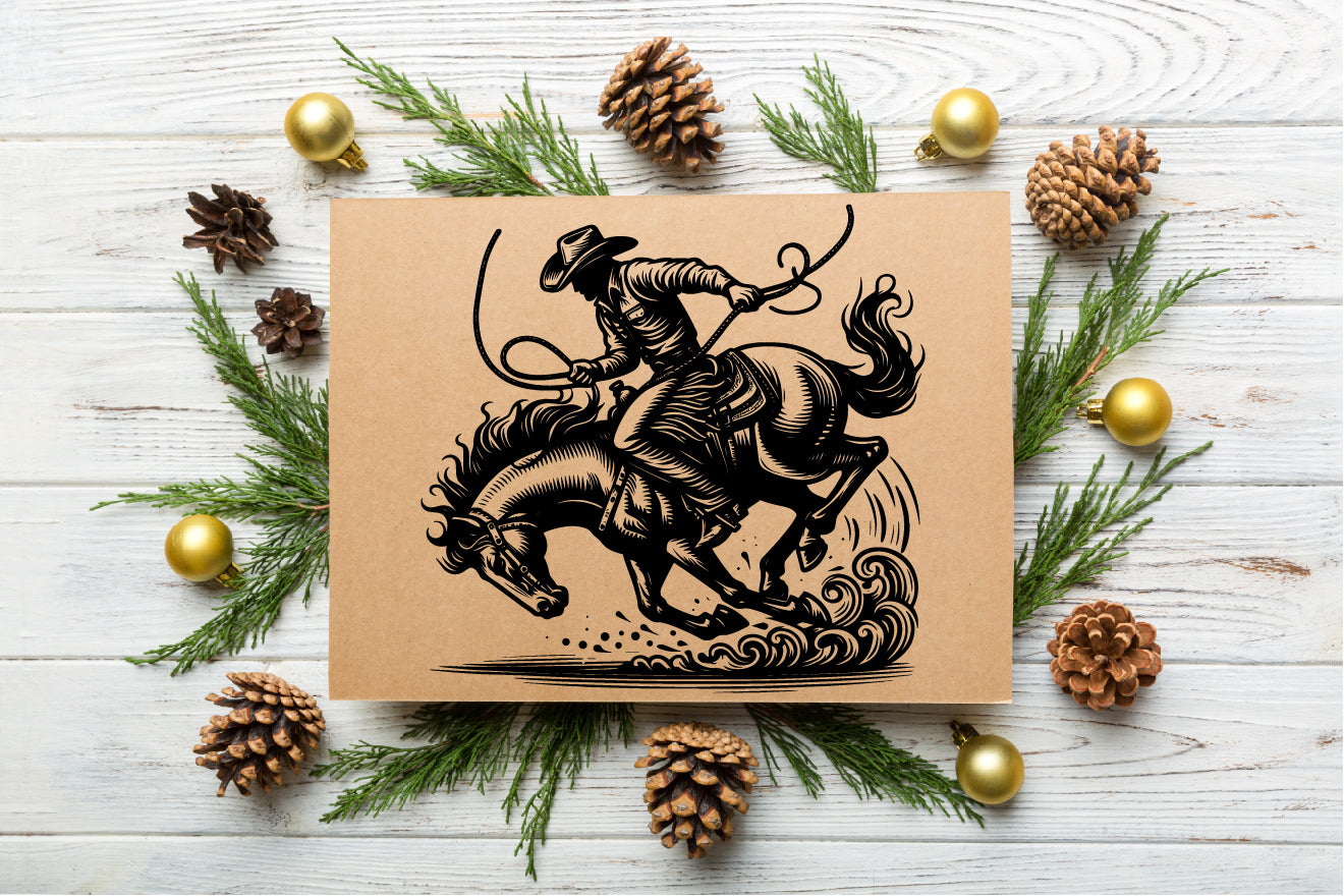Horse Rider Vector SVG