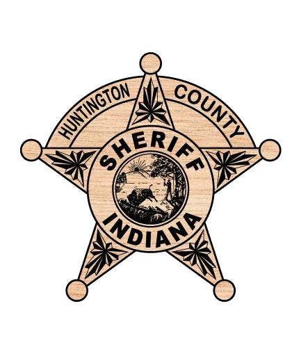 Huntington County Sheriff's Office Badge SVG Indiana Law Enforcement Vector