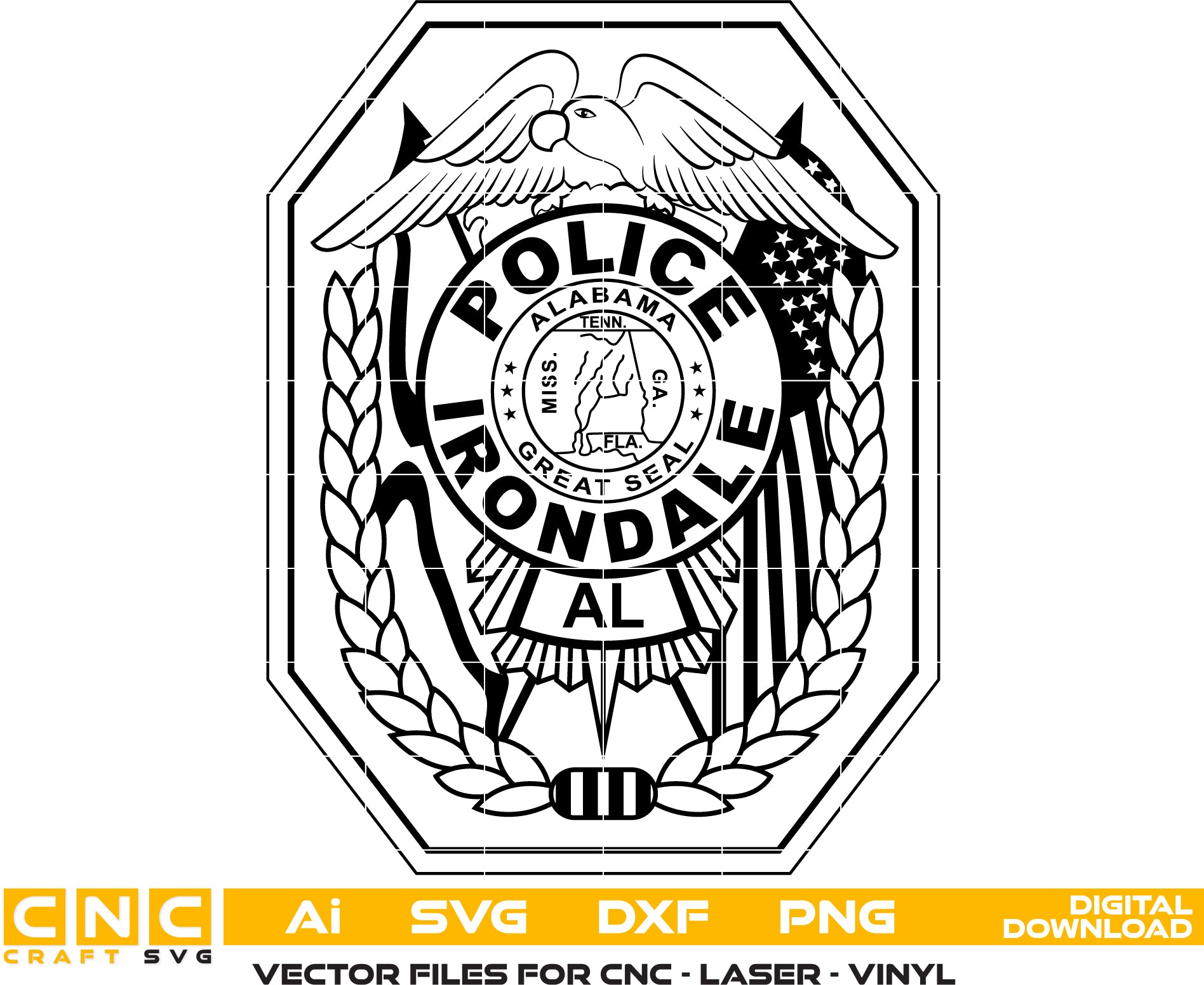 Irondale Alabama Police Patch Digital File