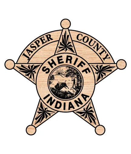 Jasper County Sheriff's Office Badge SVG Indiana Law Enforcement Vector