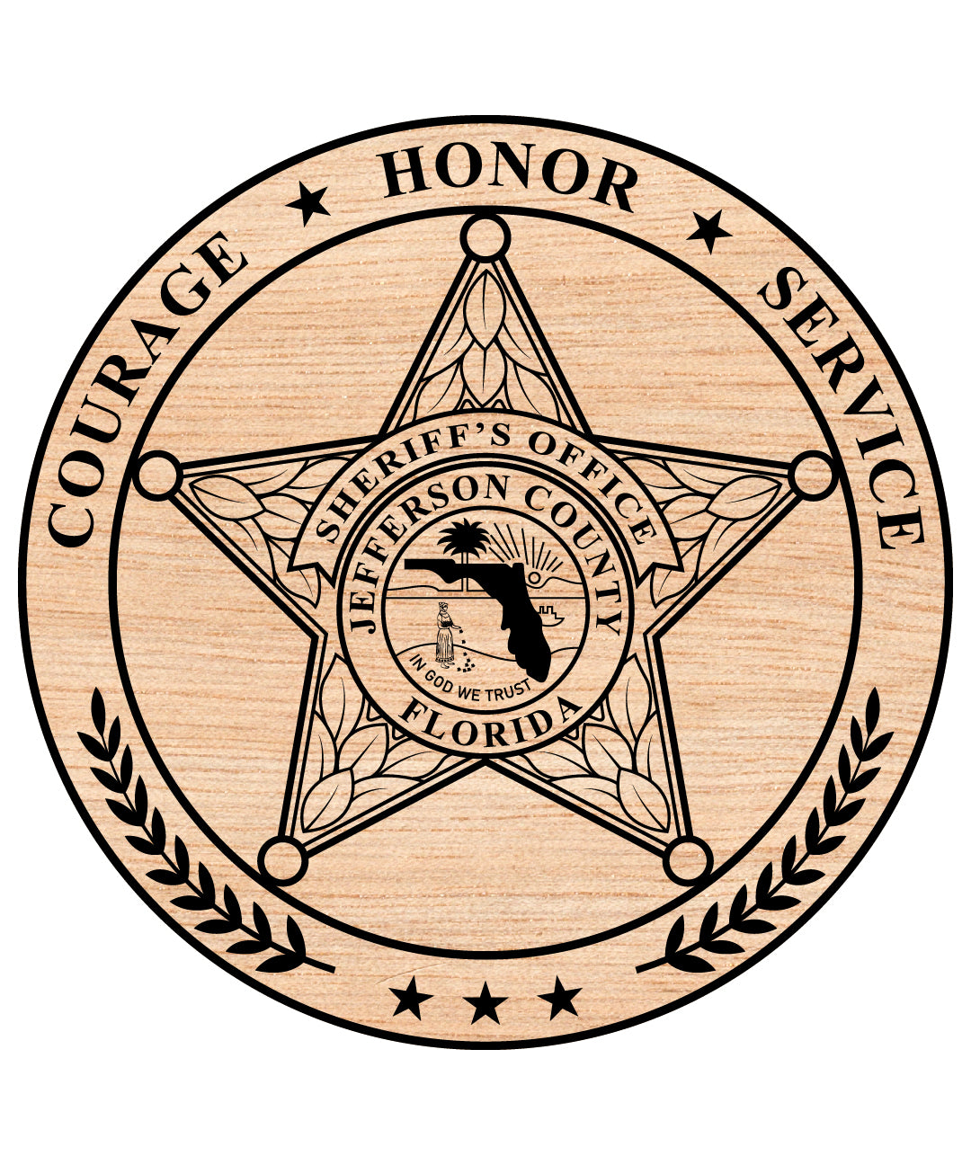 Jefferson County Emergency Management Sheriff Badge SVG, County Sheriff Badge Vector, Emergency Management Emblem, Law Enforcement Badge SVG, Jefferson County Badge