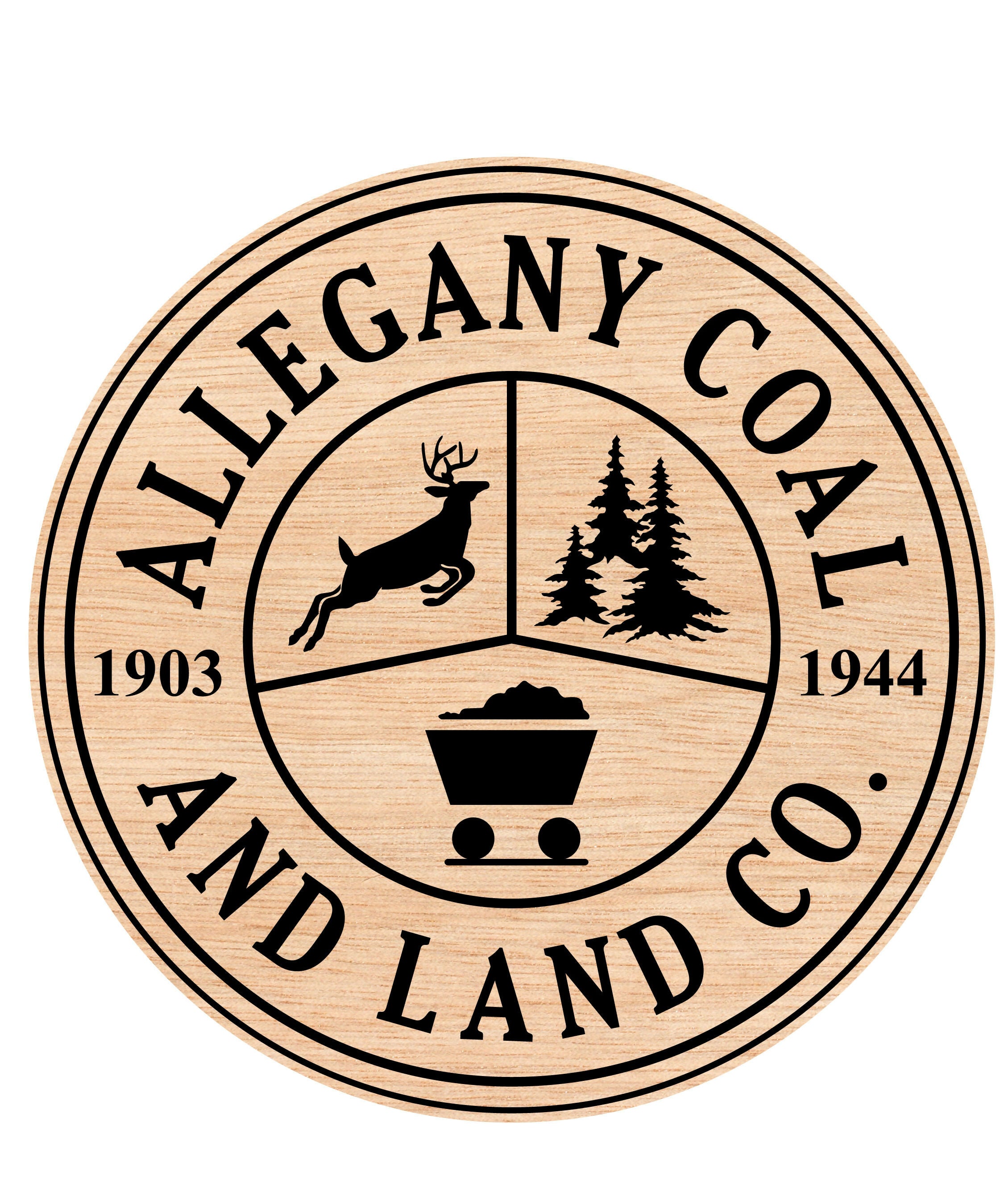 Allegany Coal Allegany Coal Logo Wooden