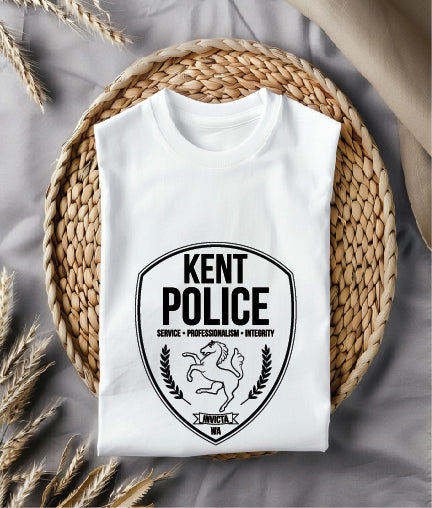 Kent Police Department Patch SVG, Kent WA Police Patch Vector, Kent Washington Police Emblem, Police Patch SVG, Law Enforcement Patch Vector File