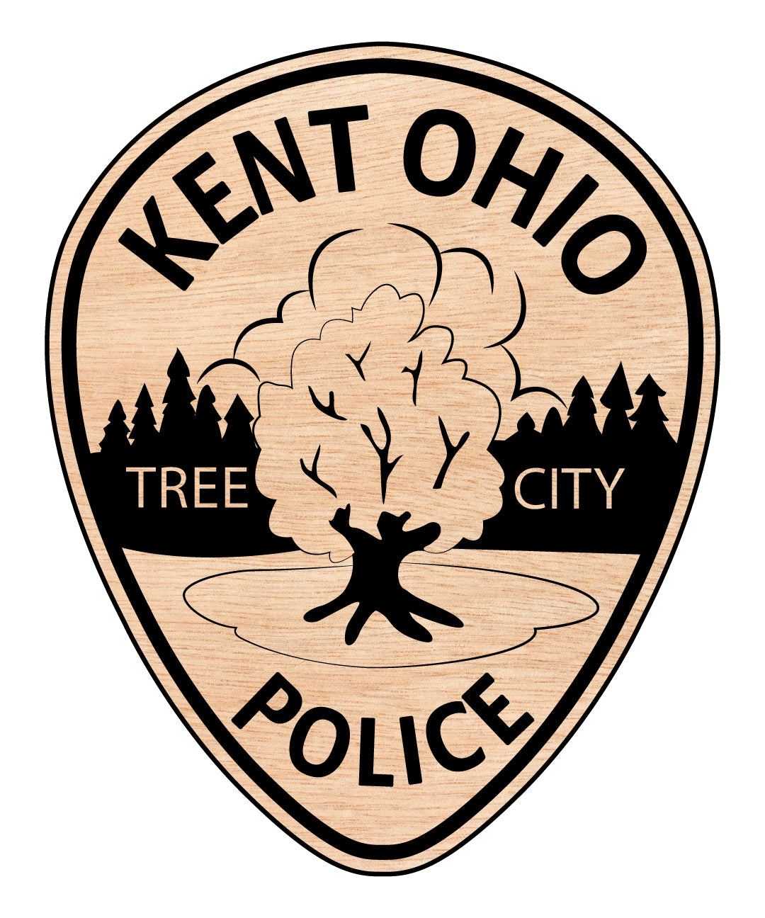 Kent Tree City Police Patch SVG, Police Patch Vector, Kent Tree City Police Badge, Law Enforcement Patch SVG, Police Department Patch Vector