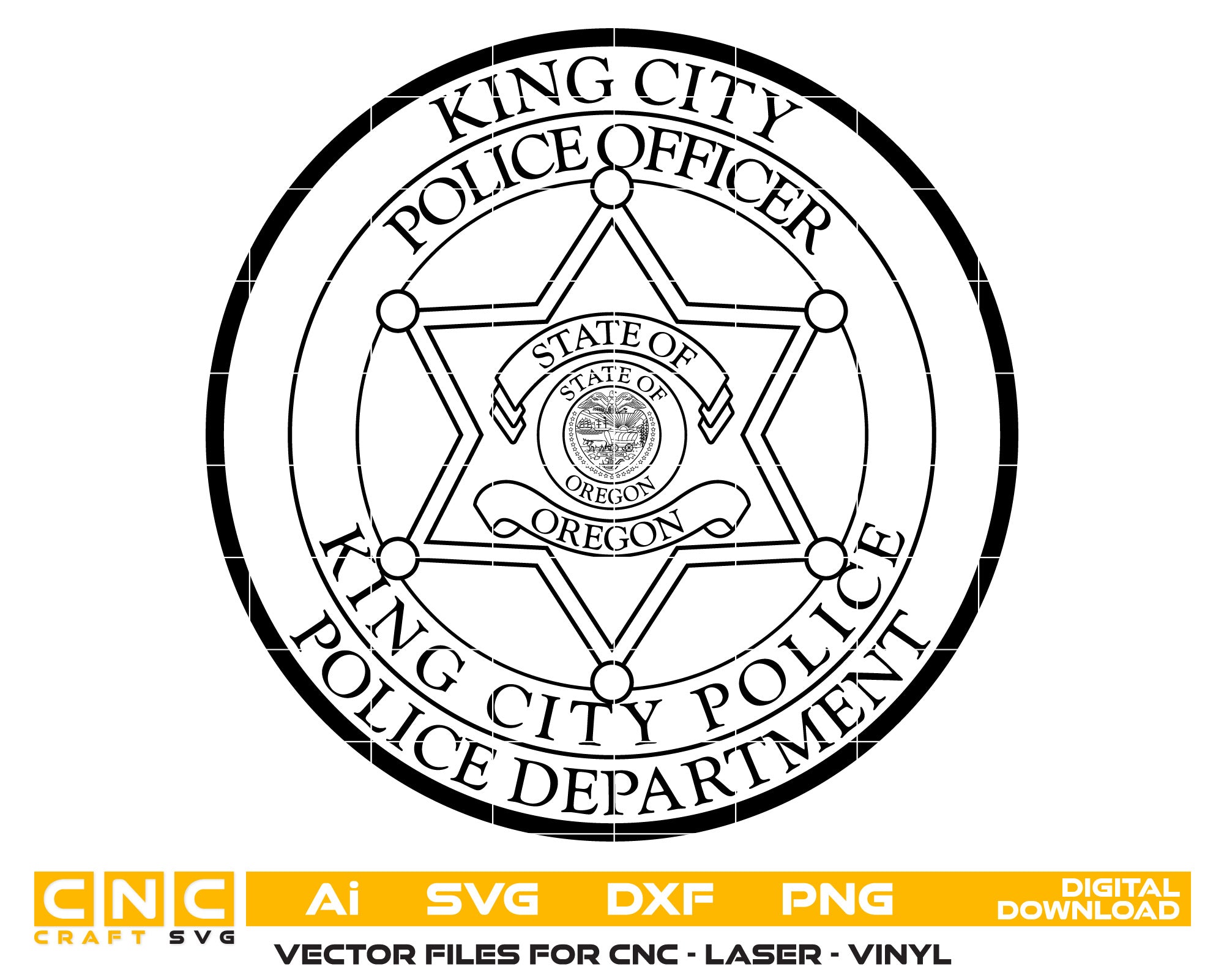 King City Police Department Badge