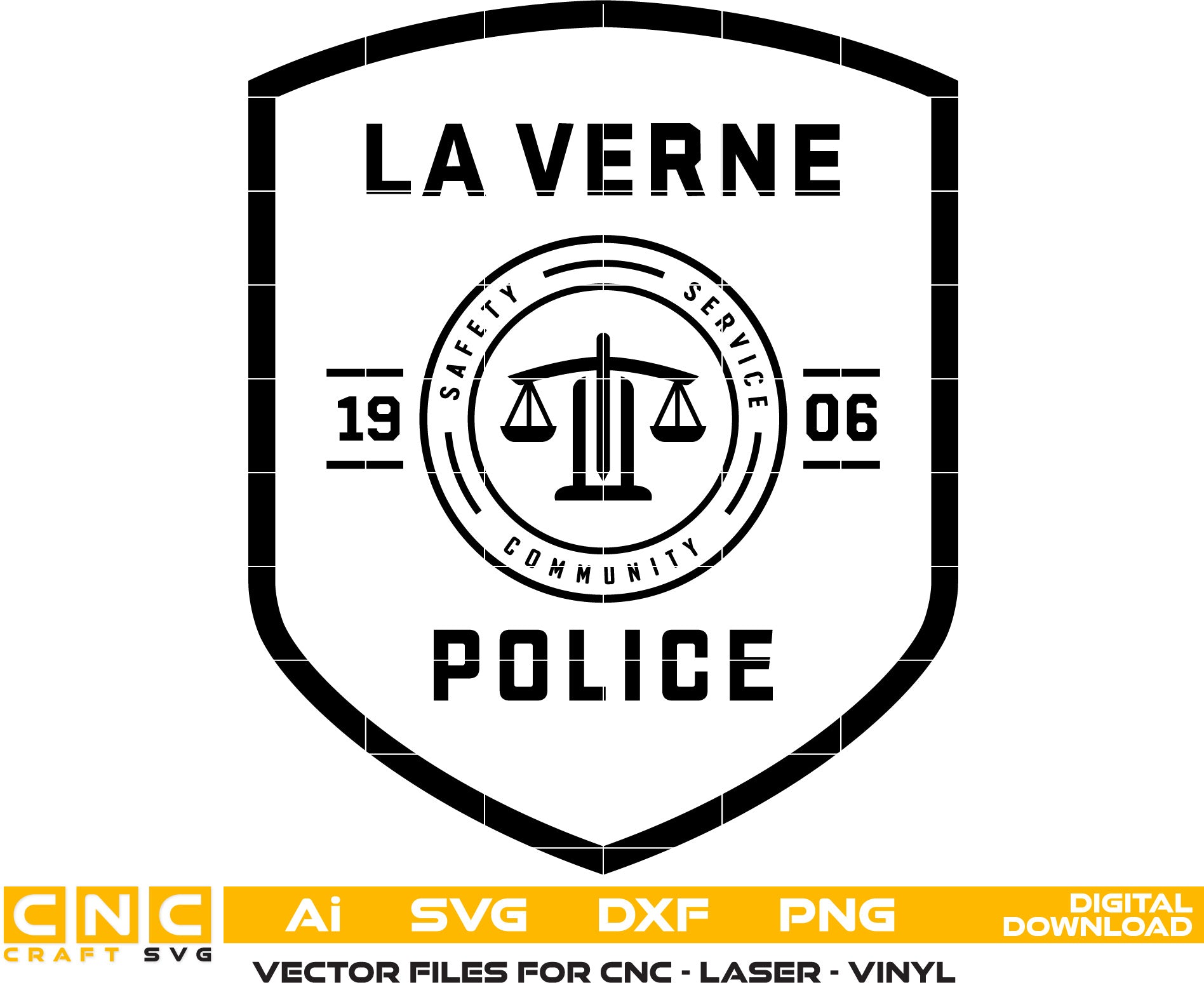 La Verne Police Badge