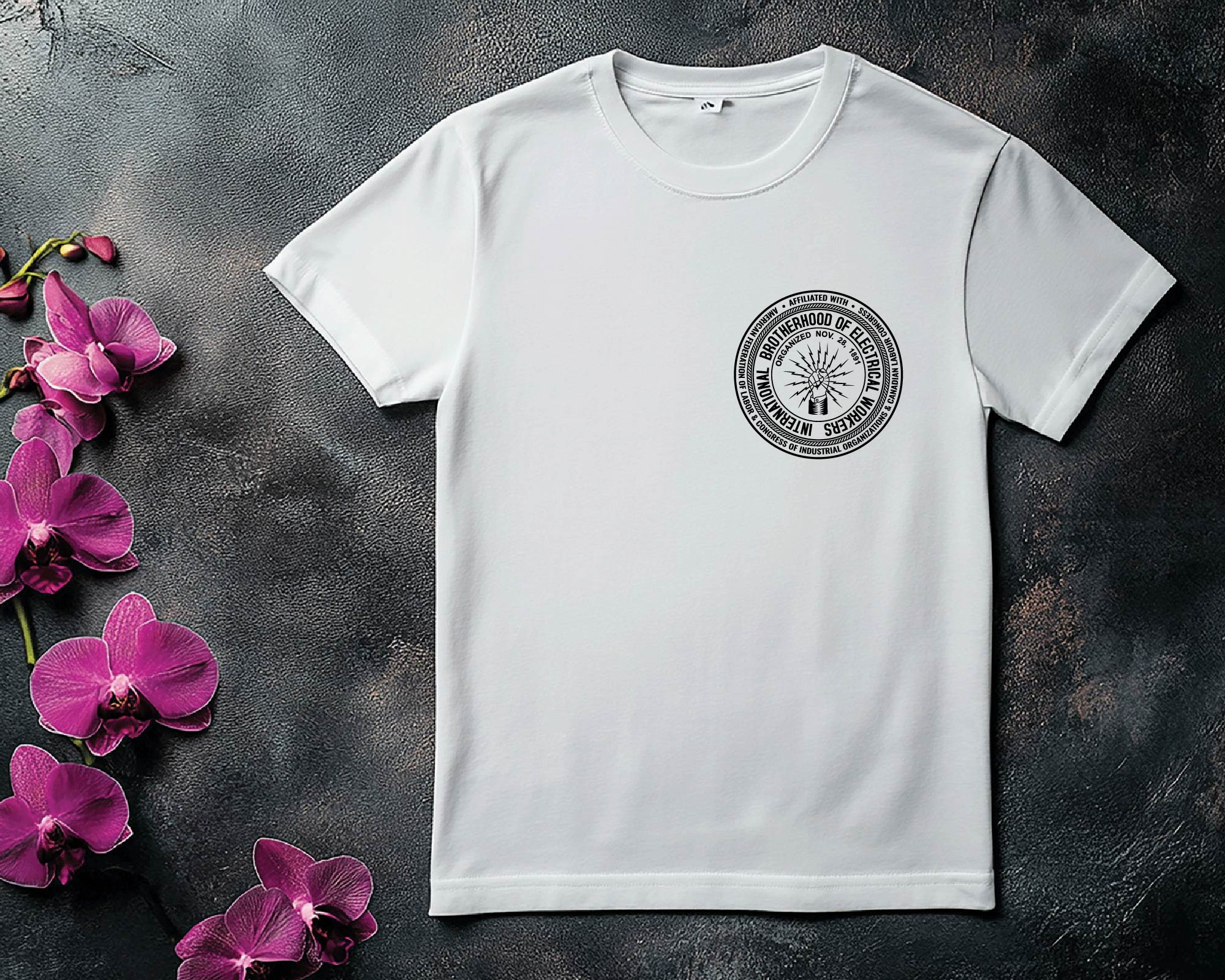 IBEW Logo SVG, International Brotherhood of Electrical Workers Vector, Union Logo SVG, Electrical Workers Emblem, Labor Union Logo Vector, Engraving Logo File