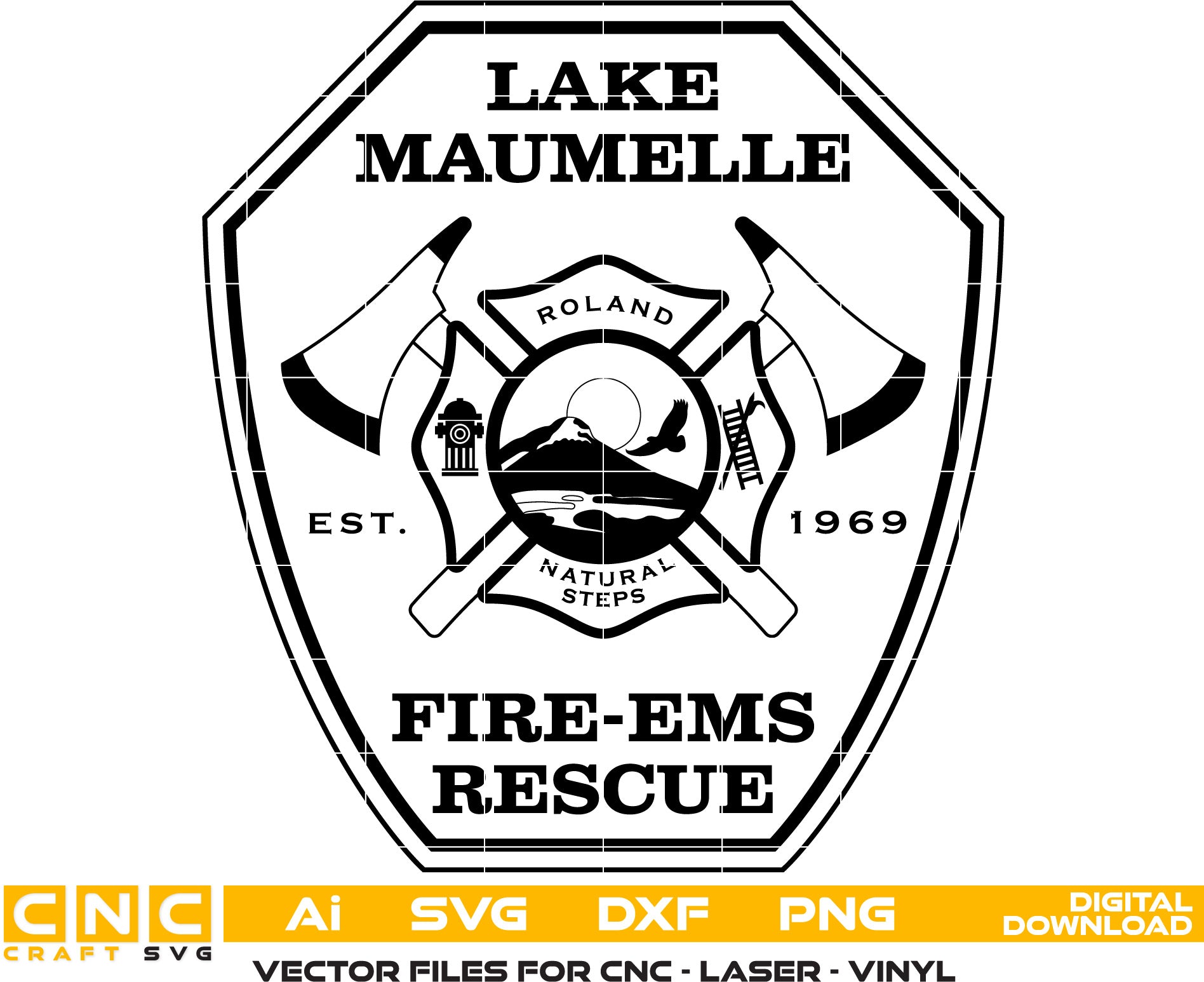 Lake Maumelle Fire Ems Rescue Badge, Lake Maumelle Fire Logo, Lake Maumelle Fire vector art