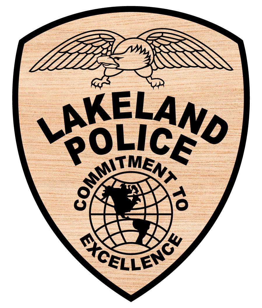 Lakeland Police Patch SVG, Florida Police Shoulder Patch Vector, Lakeland PD Patch SVG, Law Enforcement Patch Design, Police Emblem Vector, Engraving Patch File