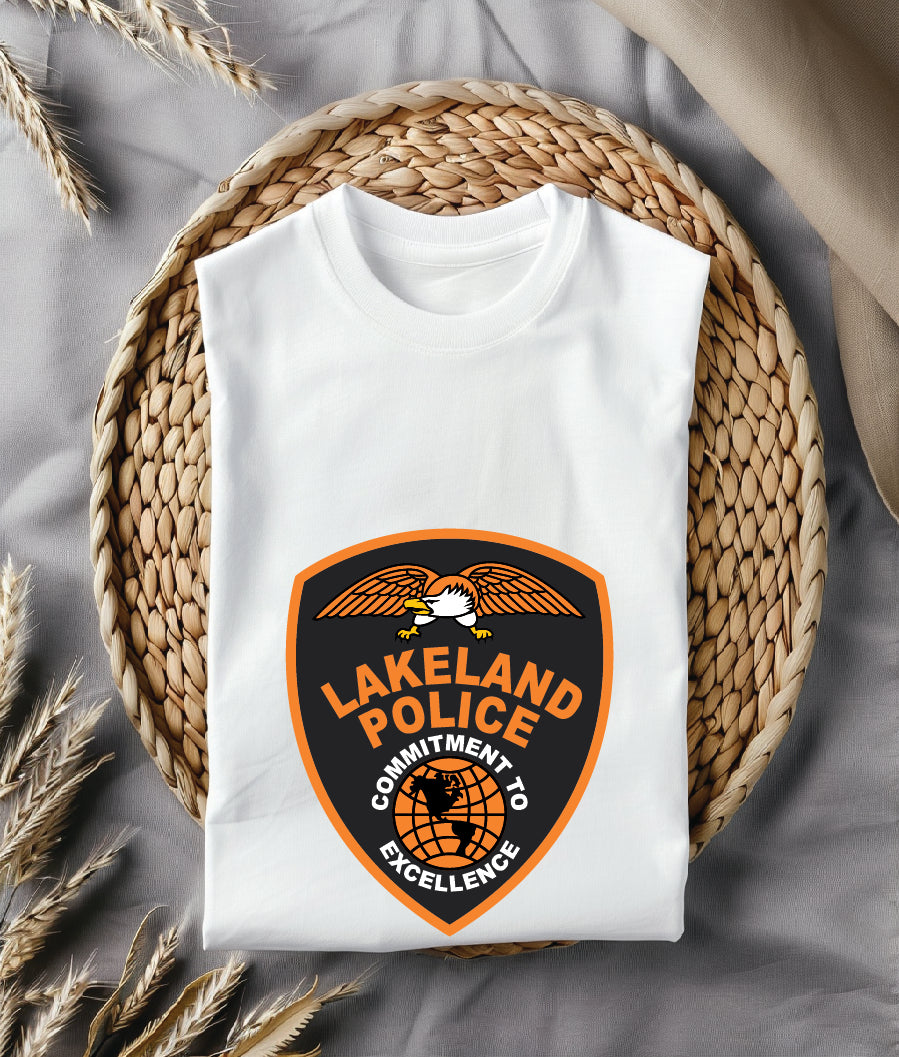 Lakeland Police Shoulder Patch SVG, Lakeland Florida Police Patch Vector, Police Patch Color File, Law Enforcement Shoulder Patch SVG, Lakeland PD Patch Printing Vector, Embroidered Police Patch Design