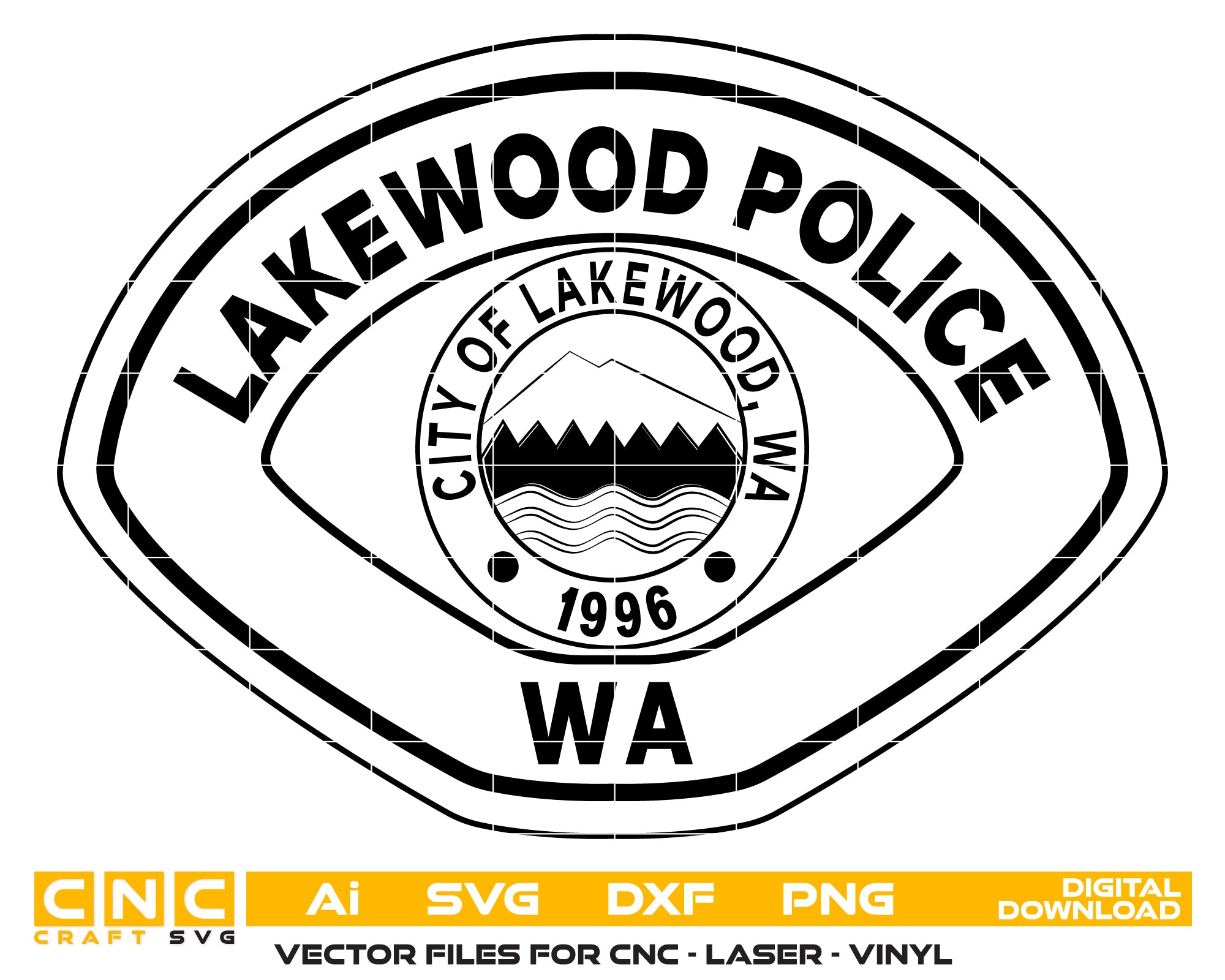 Lakewood Police Department Patch SVG, Police Patch Vector, Lakewood Police Badge, Law Enforcement Patch SVG, Police Department Patch Vector