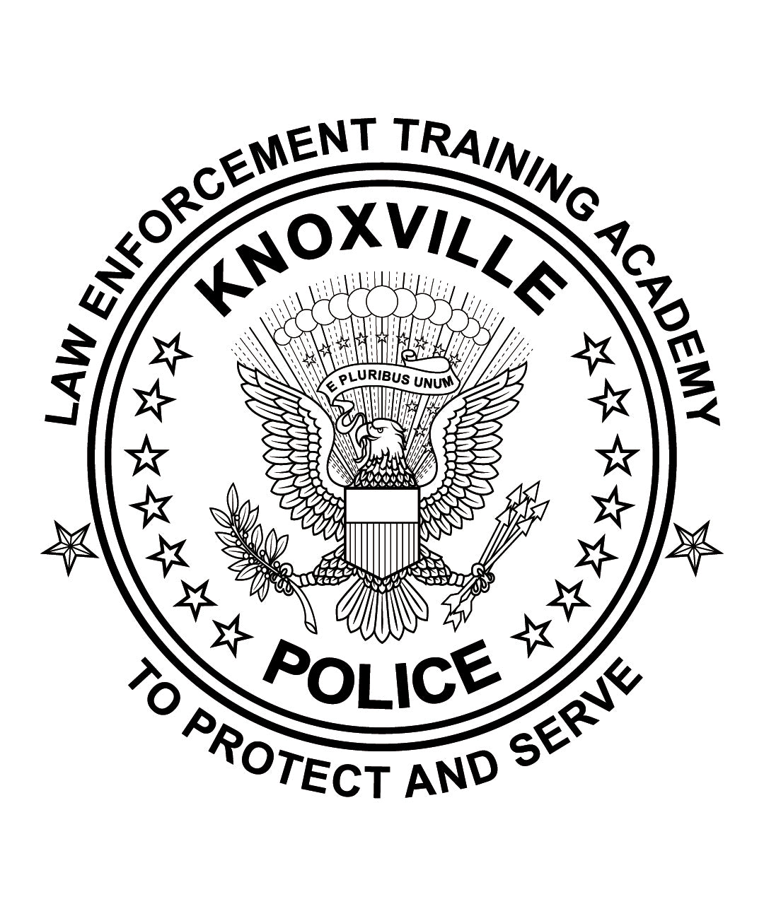 Law Enforcement Training Academy Knoxville Police Badge vector art