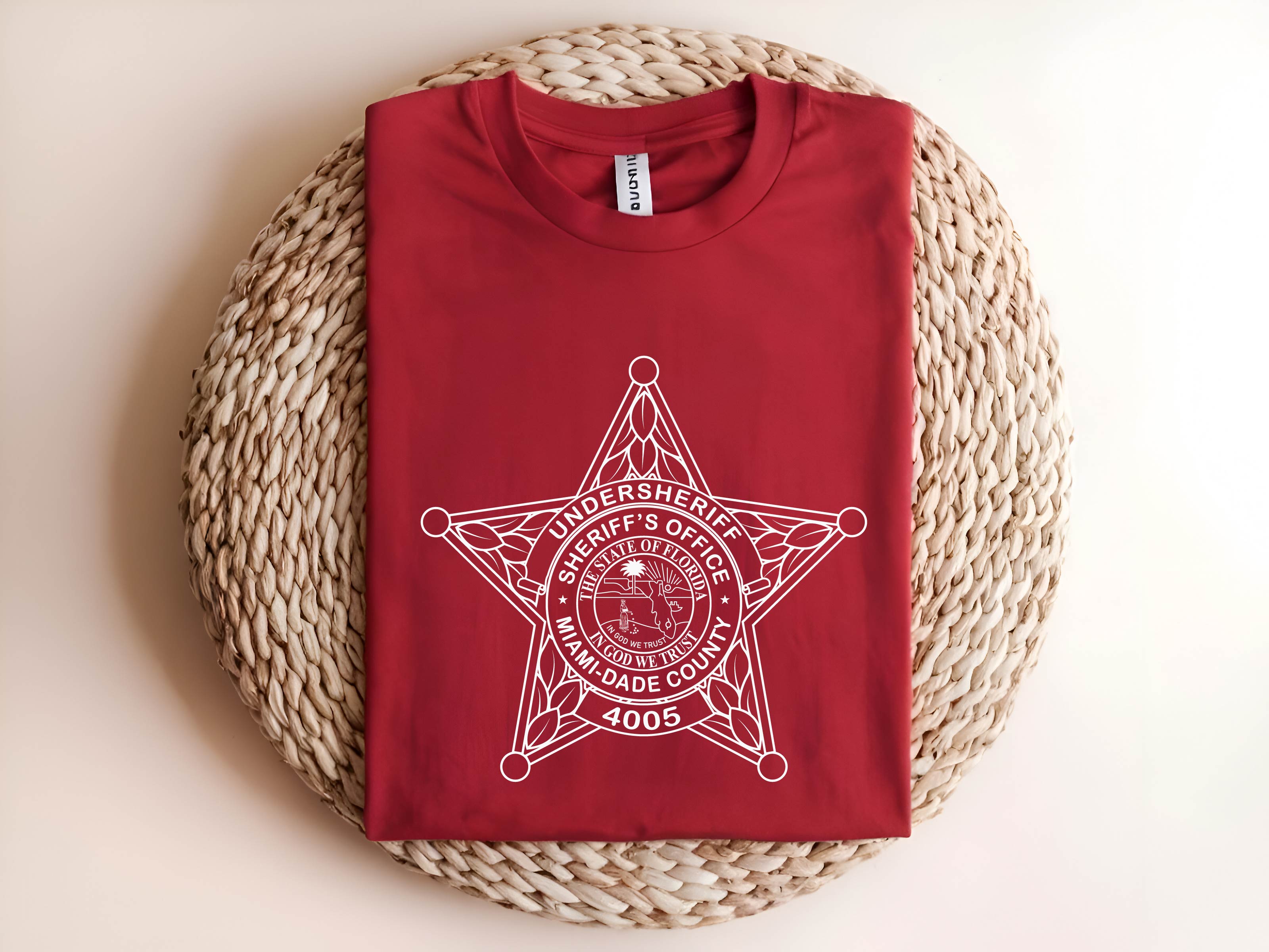 Dade County Undersheriff Badge SVG, Sheriff Office Badge Vector, Law Enforcement Emblem SVG, Police Shield Design, Undersheriff Logo SVG, Engraving Badge File