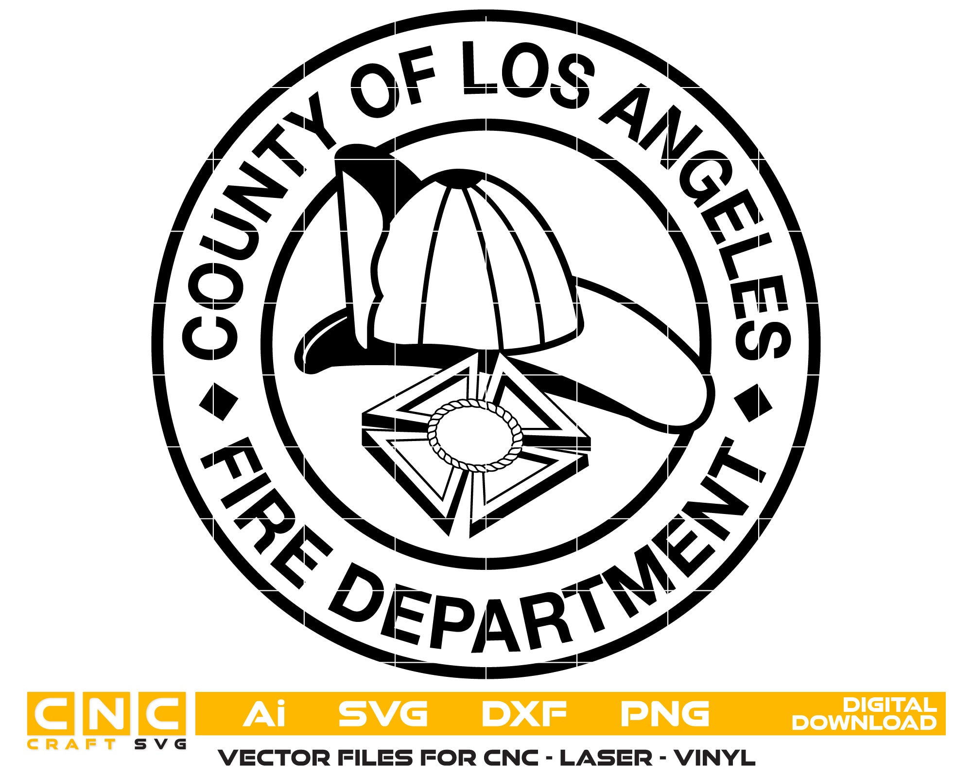 Los Angeles County Fire Department Logo SVG, California Firefighter Emblem, LACoFD Logo Vector, Los Angeles County Fire Badge, Fire Department Logo SVG