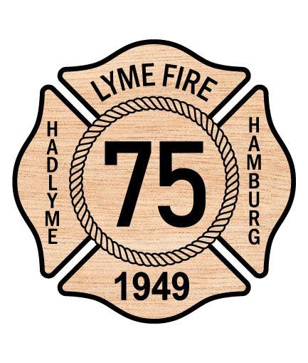 Lyme Fire Company Badge SVG, Lyme CT Firefighter Badge Vector, Lyme Fire Department Emblem, Firefighter Badge SVG, Fire Department Badge Vector File