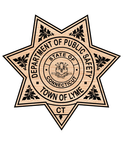 Lyme Public Safety Sheriff Badge SVG, Lyme Sheriff Emblem Vector, Lyme Public Safety Badge SVG, Law Enforcement Sheriff Badge, Lyme Sheriff Logo