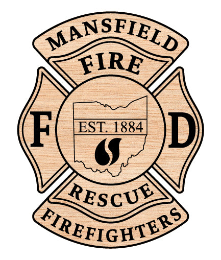 Mansfield Firefighters Fire Department Badge SVG, Firefighter Badge Vector, Mansfield Fire Department Badge Design, Firefighter Emblem SVG, Fire Department Badge Vector File
