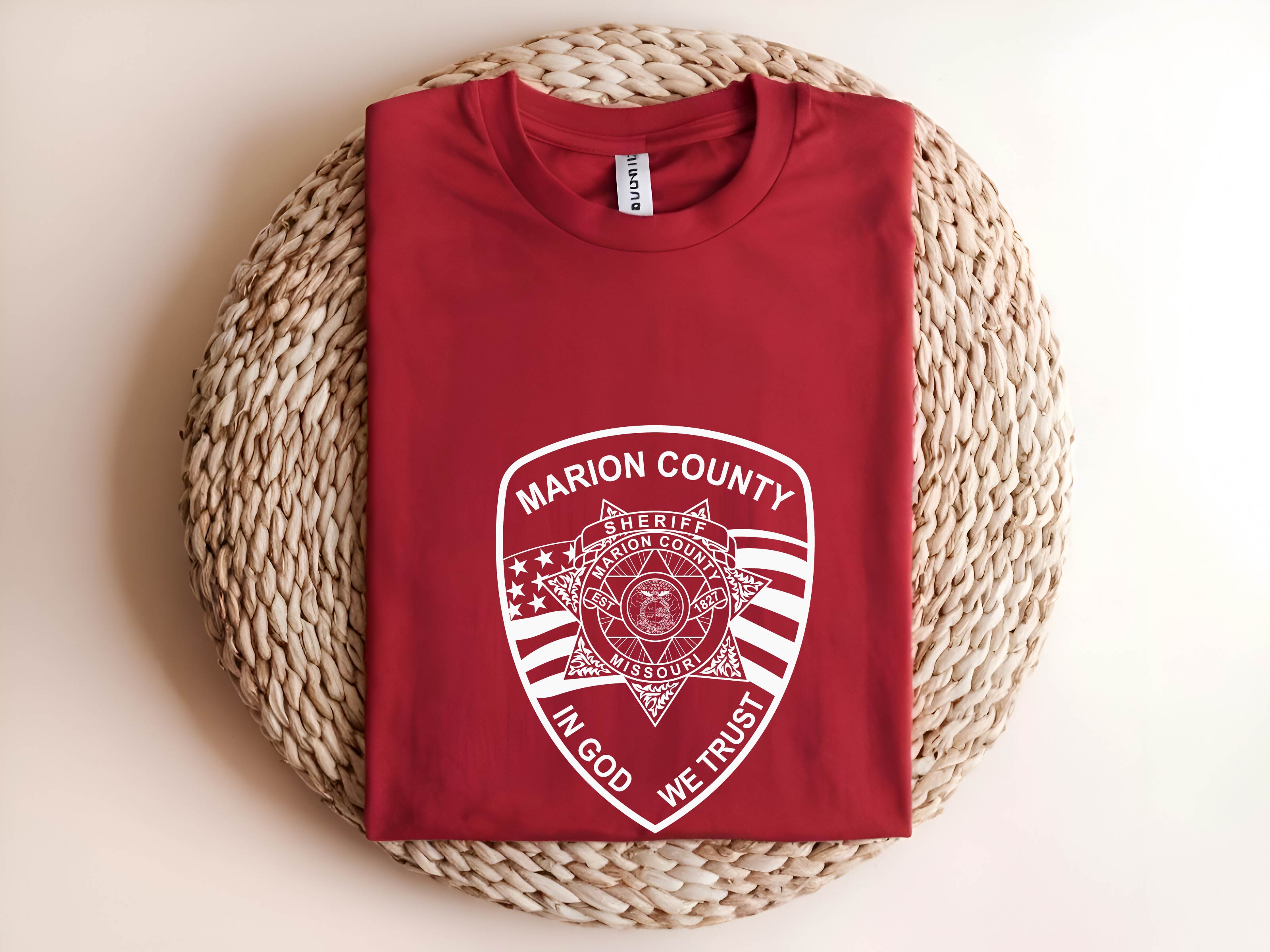 Marion County Missouri Sheriff Patch SVG, Marion County MO Sheriff Patch Vector, Missouri Sheriff Patch Emblem, Law Enforcement Patch SVG, Sheriff Patch Vector File