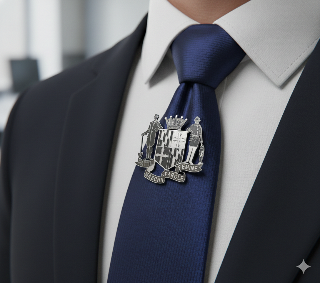 Maryland National Guard Crest SVG

Maryland State Coat of Arms Vector

Fatti Maschii Parole Femine Motto Design

MD Army Guard Emblem for Engraving

Military Unit Crest CNC File