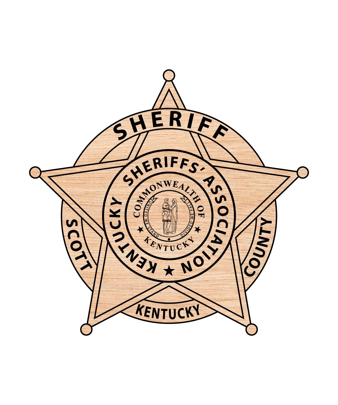 Mercer County Sheriff Badge SVG, Kentucky Sheriff Badge Vector, Mercer KY Police SVG, Sheriff’s Office Emblem Vector, KY Law Enforcement Badge SVG