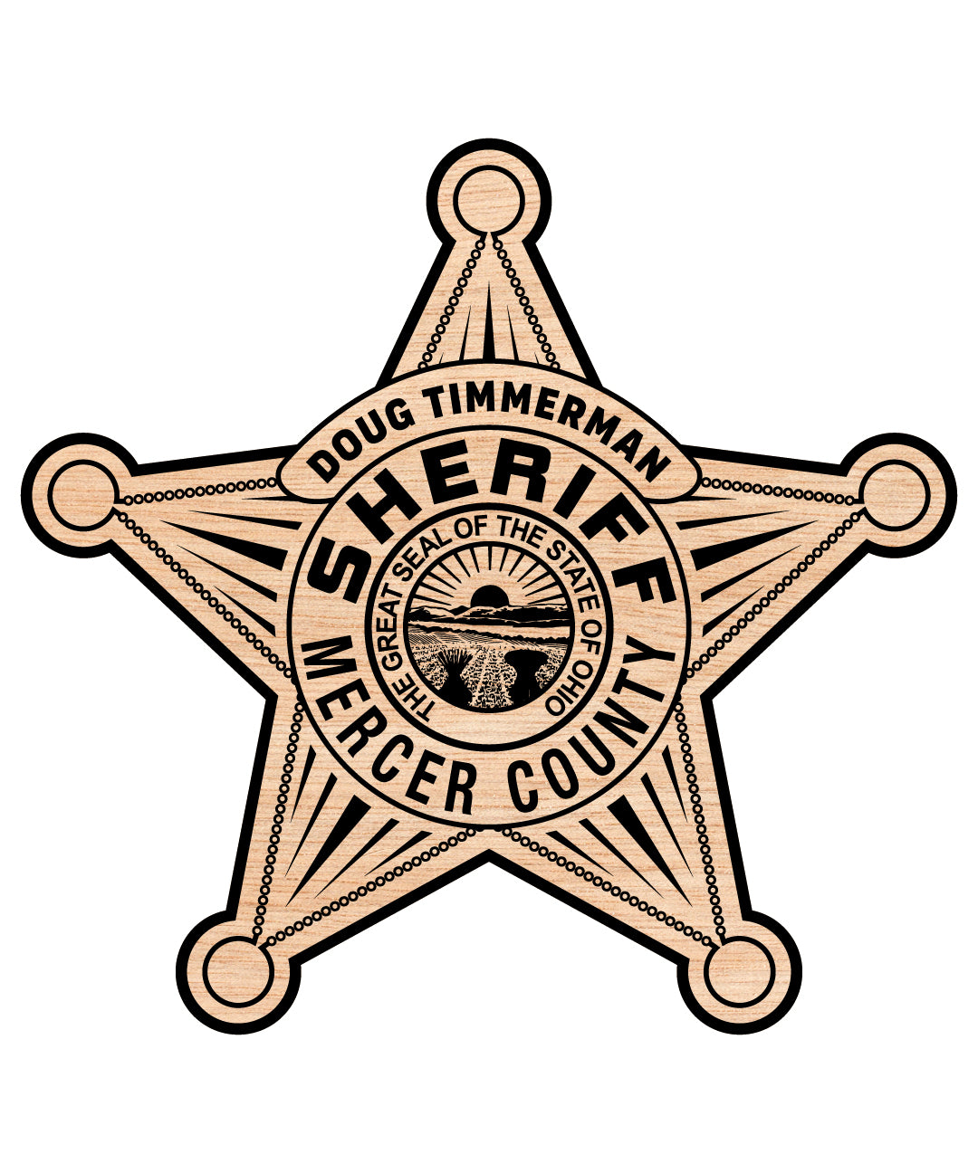 Mercer Sheriff Logo SVG, Mercer County Sheriff Emblem Vector, County Law Enforcement Badge, Mercer Sheriff Badge SVG, Sheriff Department Logo
