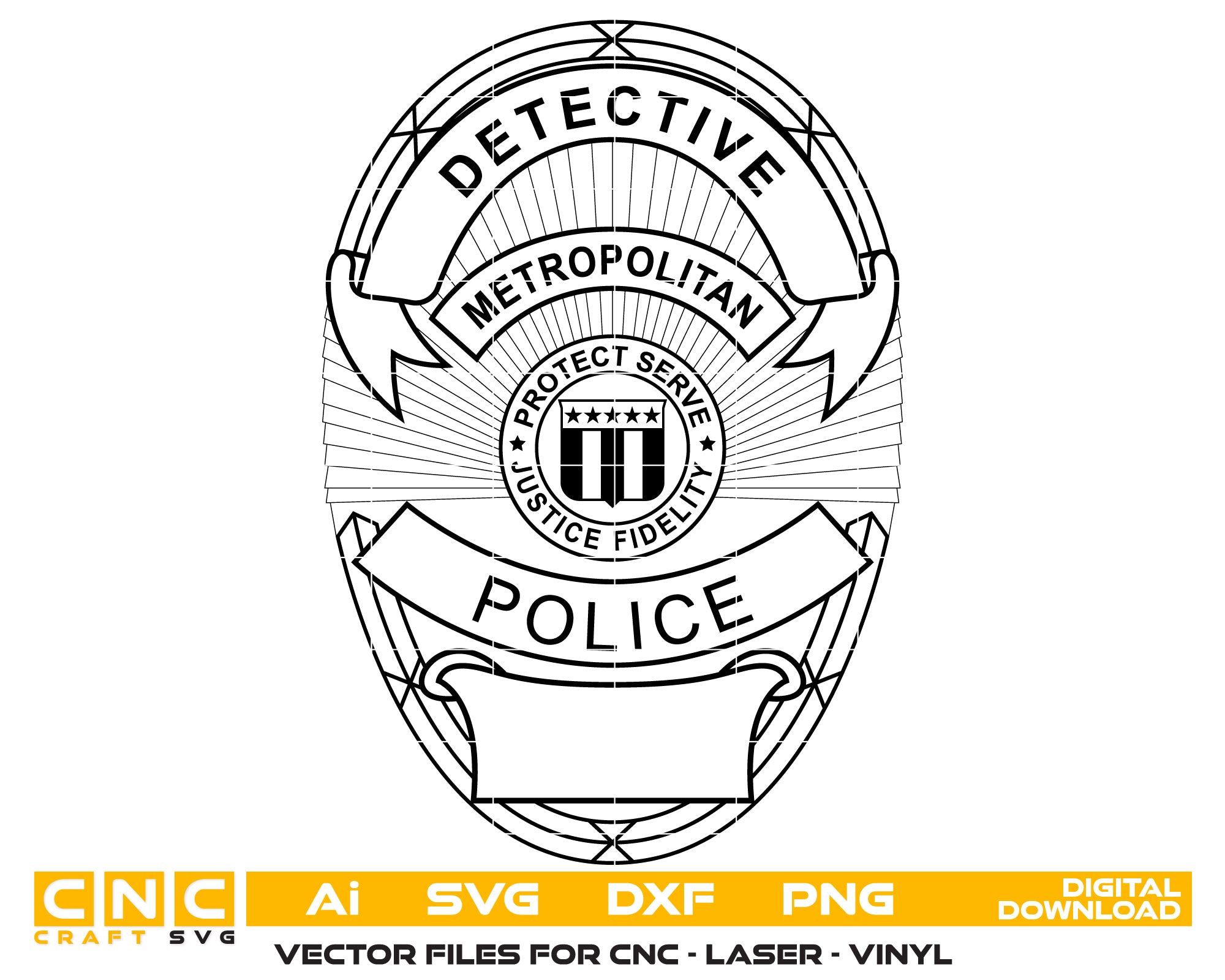 Metropolitan Police Detective Badge SVG, Police Detective Badge Vector, Metropolitan Police Badge, Law Enforcement Badge SVG, Detective Police Badge Vector