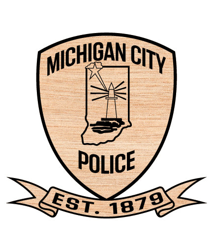 Michigan City Police Department Patch SVG, Michigan City IN Police Patch Vector, Indiana Police Patch SVG, Michigan City Law Enforcement Logo, Michigan City PD Patch