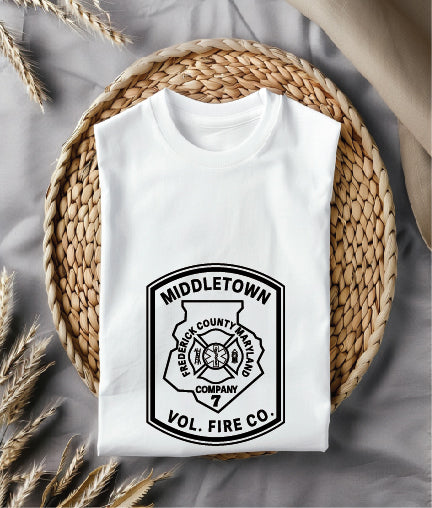Middletown Volunteer Fire Company Logo SVG digital download, firefighter emblem vector design for Cricut, Silhouette, CNC, engraving, and volunteer fire crafts.