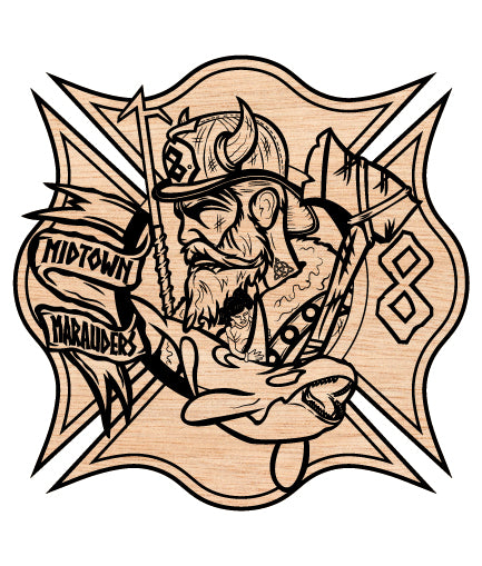 Midtown Marauders Firefighter Badge, Cape Coral