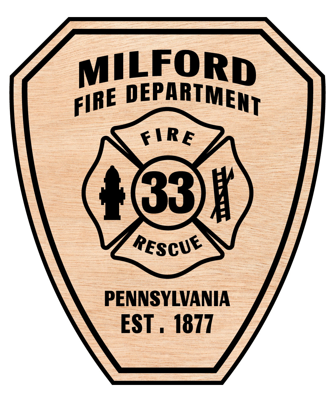 Milford Fire Department Patch SVG, Pennsylvania Firefighter Patch Vector, Milford Fire Department Emblem, Fire Department Patch SVG, Firefighter Badge Vector File