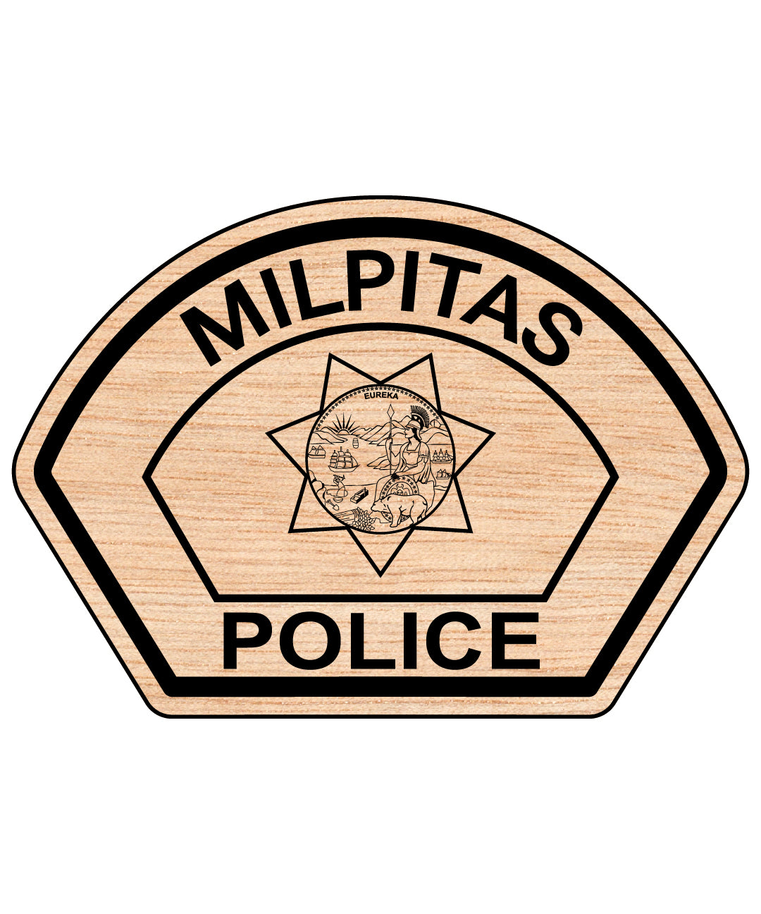 Milpitas Police Patch SVG, Milpitas California Police Logo, Milpitas PD Patch Vector, California Law Enforcement Patch, Police Department Patch SVG